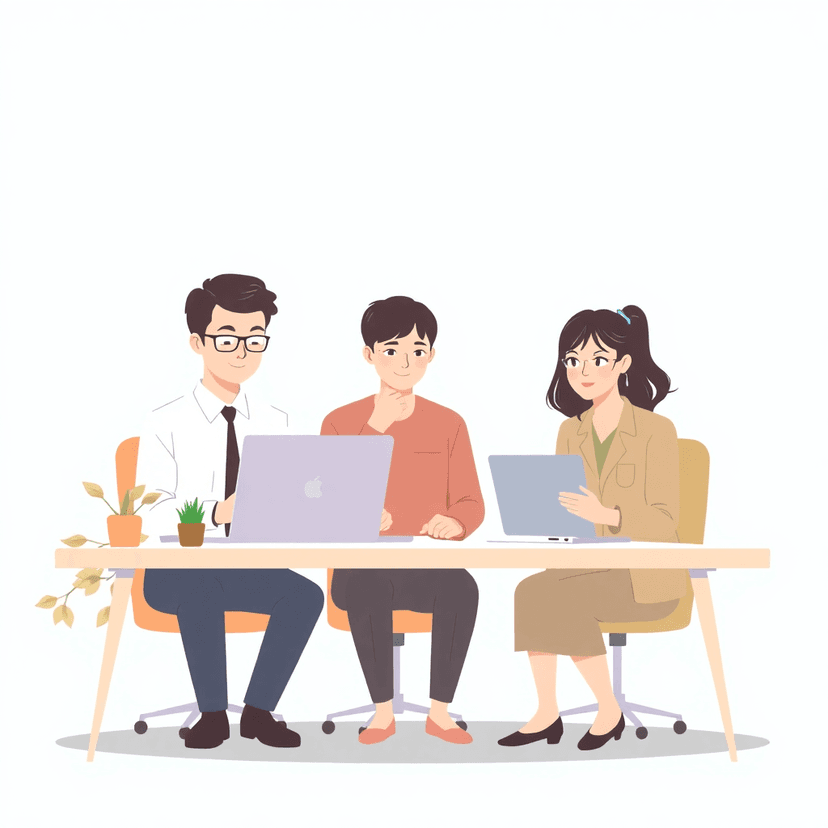 People working illustration